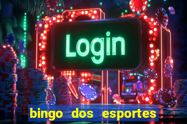 bingo dos esportes para imprimir